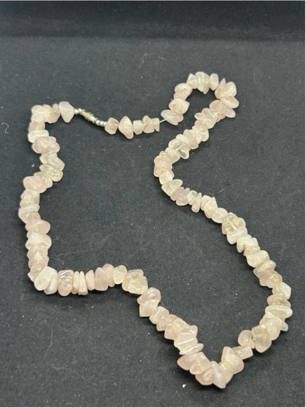 Women's Unbranded Rose Quartz Chip Bead Necklace Pink